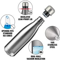 Bouteille d'eau isotherme personnalisable OEM en acier inoxydable à double paroi, excellente pour les boissons chaudes/froides