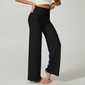 Workout <b>Straight</b> Leggings Bottoms Wide <b>Leg</b> <b>Pants</b> High Waist Buttery Eddiy Gym <b>Yoga</b> <b>Pants</b> for Women - Product Image 5