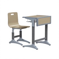 Ensemble de mobilier scolaire moderne et écologique, réglable en hauteur, durable, pour une seule personne, avec bureau, chaise et tiroir, pour salle de classe et chambre