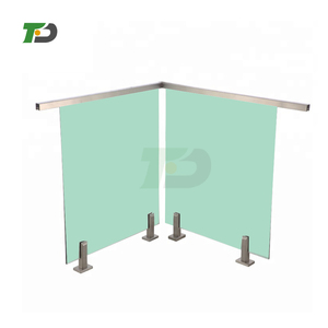 Df स्विमिंग पूल बाड़ बुना शाखाओं धातु स्टेनलेस दीवार टेम्पर्ड ग्लास विनाइल रेलिंग और पोस्ट - Product Image 2