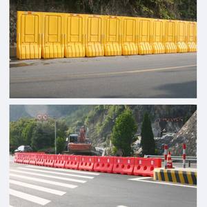 Barreras de Agua de 1800x1000mm, Plástico, para Construcción de Carreteras, Valla Anticolisión, Amarillo, Rojo, Azul - Product Image 4