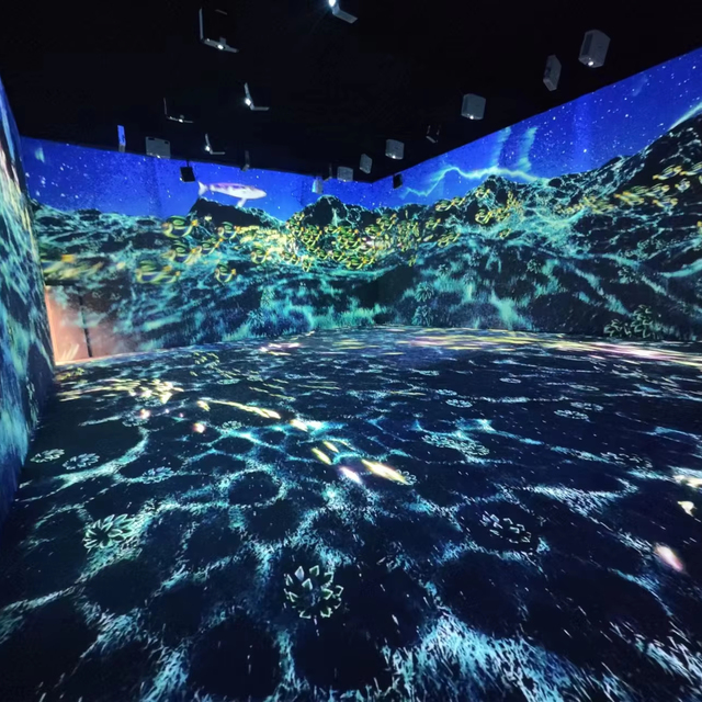 Leplay 3D Indoor Immersive Advertising Equipment Multi-Channel Sensor Interactive Floor Projection System Mapping 1 Year