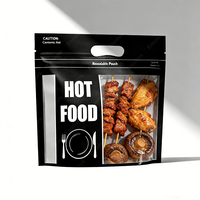 Sachet Doypack à fermeture éclair, qualité alimentaire, résistant à la chaleur, anti-buée et anti-graisse, pour emballage de poulet entier rôti, PET/CPP