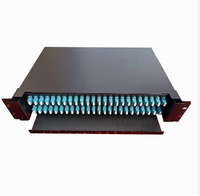 Panneau de brassage fibre optique ODF 19 pouces 1U 12 ports 12 duplex DX SC 24 fibres pour centre de données, fabrication chinoise