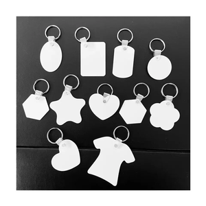 RTS Custom Metal Charm Schlüssel anhänger Sublimation Aluminium Rechteck Schlüssel anhänger Doppelseitig zur Sublimation - Product Image 5