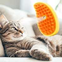 Brosse de massage pour chat Peigne à la vapeur Brosse autonettoyante pour chien Brosse à vapeur pour chat brumeux