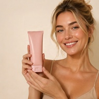 Tubo Cosmetico Vuoto di Lusso, Confezione in Plastica Quadrata con Tappo Flip-Top Unico per Crema Solare, Crema Mani, Prodotti Skincare