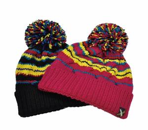 Gorro de Punto LANDBAS Hecho en Taiwán para Adultos, Casual, 70% Acrílico, 30% Lana, con Patrón de Trenzas y Rayas, Unisex, para Invierno y Esquí - Product Image 4