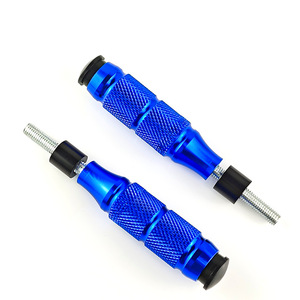 Reposapiés para Motocicleta Qiangye, Azules, de Aleación de Aluminio CNC, Antideslizantes, Modelo M8812 - Product Image 3