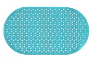 Tappetino Antiscivolo Ovale in PVC Solido YIJU con Ventose per Bagno e Doccia - Ecologico, Antibatterico, Durevole - Product Image 3