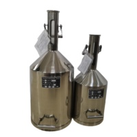 Bidon de calibrage de type Serafin 10L en acier inoxydable pour diesel et essence, dispositif de mesure standard pour liquides et huiles