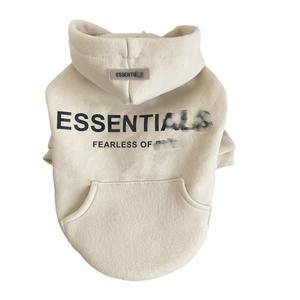 Tersedia stok mewah Fleece Lined desainer pakaian anjing pakaian anjing mewah & anjing Hoodie untuk penggunaan luar ruangan di musim gugur & Musim Dingin - Product Image 3