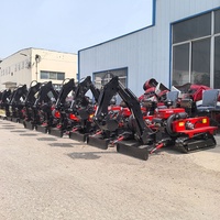 Motoculteur autoporté sur chenilles 25HP 35HP avec rotoculteur pour ferme, verger et rizière