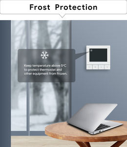 3 ए वाइफी वायर्ड टच बटन गैस बॉयलर हीटिंग सिस्टम के लिए ऐप रिमोट कंट्रोल फ़ंक्शन के साथ थर्मोस्टेट - Product Image 6