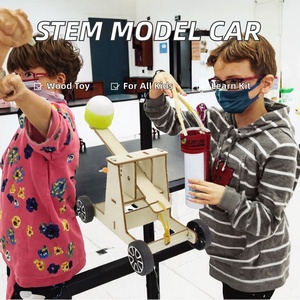 Vui vẻ giáo dục 3D lắp ráp bằng gỗ mô hình xe Kit trẻ em STEM DIY với New âm nhạc khoa học điều khiển từ xa hộp bộ bao bì - Product Image 2