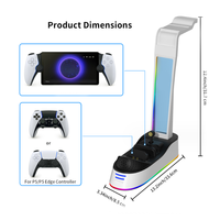 Base de support de station de charge de chargeur rapide pour portail de station de jeu pour console de jeux de portail PS support de stockage de station de chargeur rvb