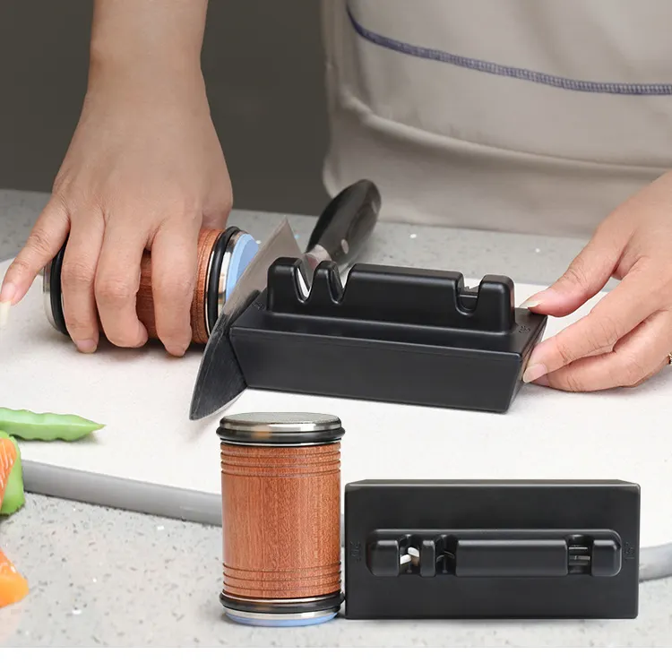 Kitchen Afilador De Cuchillos Magnetic Manual Knife Sharpening Kit Tool Tumbler Diamond Knives Sharpener Rolling Knife Sharpener