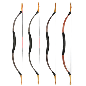 Arco recurvo de madera de 56 pulgadas, 20-50 libras, arco tradicional laminado de una pieza, arco largo para caza, práctica y tiro al blanco. - Product Image 5