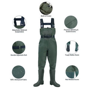 Offre Spéciale sécurité unisexe imperméable épaissi extérieur antidérapant vêtements <span class=keywords><strong>de</strong></span> travail salopette <span class=keywords><strong>de</strong></span> chasse cuissardes <span class=keywords><strong>de</strong></span> pêche avec bottes - Product Image 2