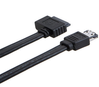 Grosir Power ESATA + USB ke Slimline SATA 7 + 6P 13Pin Cable