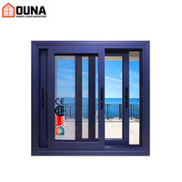 Ventanas y Puertas de Aleación de Aluminio OUNA, Ventanas Corredizas de Aluminio para Exteriores de Casa, Ventanas Insonorizadas con Doble Acristalamiento y Rotura Térmica