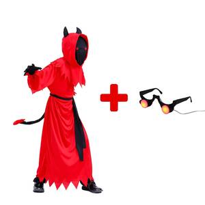 Disfraz infantil unisex de poliéster con efecto eco, el más vendido transfronterizo de HP para Halloween, disfraz de fiesta, gafas luminosas - Product Image 6