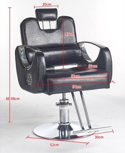 Sedia negozio di barbiere può essere messo giù per sollevare il salone parrucchiere perm tintura capelli sgabello da barba reclinabile da barba - Product Image 2