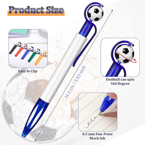 Bolígrafo de Plástico con Diseño de Balón de Fútbol, Regalos Deportivos Promocionales Personalizados, Herramienta de Escritura para Oficina y Negocios - Product Image 6