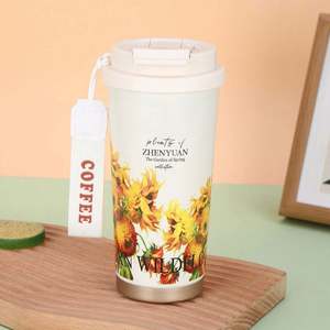 Taza de Café Promocional de Acero Inoxidable 316, Taza Aislada con Revestimiento Interior de Cerámica, Pajita, Logotipo Personalizado, Aislamiento Térmico de 6 a 12 Horas - Product Image 6