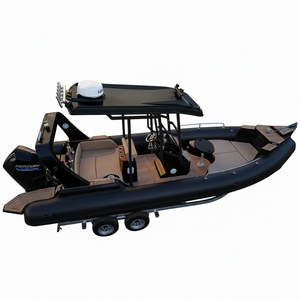<span class=keywords><strong>Bateau</strong></span> pneumatique de luxe de 7,6 mètres (25 pieds) avec coque rigide en fibre de verre et toit rigide, avec ou sans moteur - Product Image 6
