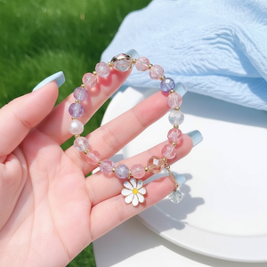 Braccialetti Artigianali Stile Coreano con Perle e Cristalli, Catena alla Moda con Conchiglie, Vendita all'Ingrosso - Product Image 3