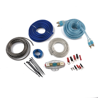 Kit d'installation de haut-parleur de caisson de basses, câble d'alimentation 8GA d'amplificateur de câblage de fil Audio de voiture de haute qualité