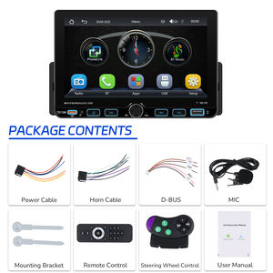 Radio para Auto Podofo de 7'' con <span class=keywords><strong>Reproductor</strong></span> MP5, Carplay Inalámbrico, Android Auto, Bluetooth, FM/AM/RDS, Tipo-C/USB, de Fábrica ODM - Product Image 6