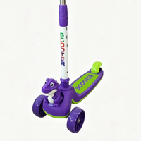 Trottinette d'extérieur moderne pour enfants, pliable, à trois roues, en alliage et acier, avec siège, style graffiti de luxe, populaire