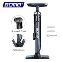 Pompe à vélo portable BOMB, mini pompe à air pour vélo, aiguille à ballon portable, vente en gros OEM