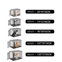 Cage pour chien pliable en fer massif, grande, robuste, durable, en fil métallique, de luxe, populaire – Offre Spéciale