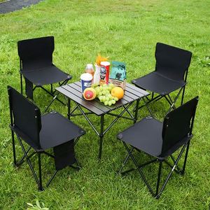 Kit de table et chaise pliantes robustes pour le camping et les pique-niques en plein air - Product Image 3