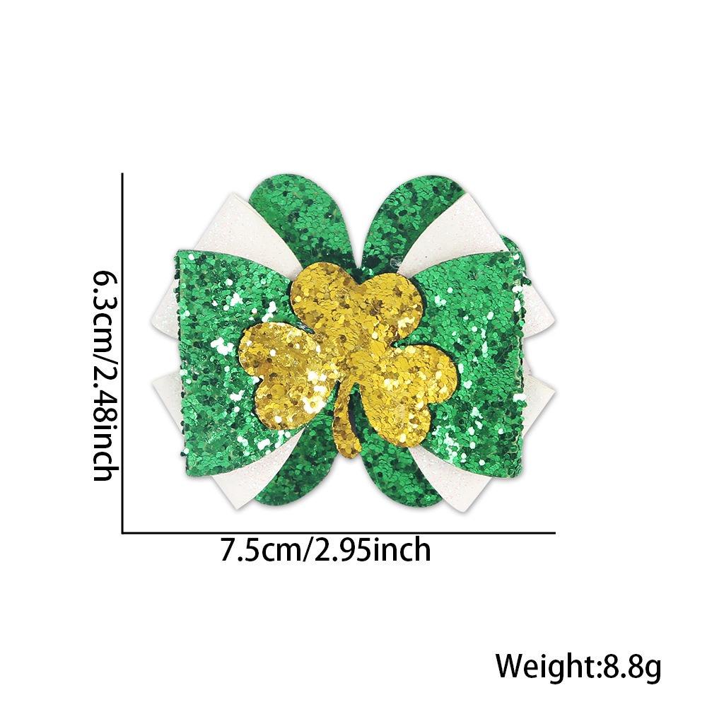 Clover green bow tie