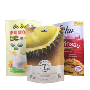 Transparent composite food bag leisure snack bag dried fruit bag stand up clear plastic pouch doypack recyclable
