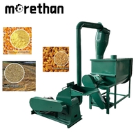 Moulin à maïs électrique commercial 2 t/H broyeur Machine fraiseuse à céréales moulin à moudre le bois broyage d'alimentation et Machine de traitement