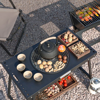 Barbecue portable multifonctionnel pliable pour le camping, idéal pour la table ou l'extérieur, directement de l'usine