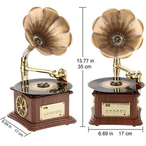 V-डिंग VD-364 कारखाना अनुकूलन पोर्टेबल विंटेज ग्रामोफोन रेट्रो शैली सबवूफर स्पीकर ब्लूटूथ रिकॉर्ड प्लेयर - Product Image 4