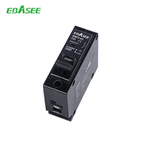 Disjoncteur enfichable EBASEE pour montage sur panneau, C60 C32, 15 16 20 25 32 40 50 Amp, 1 2 3 4 pôles, Qo Thql Thqc