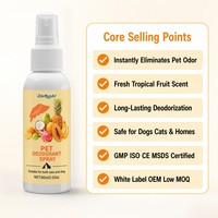 Spray Desodorante para Mascotas Zourunan 60ml, Etiqueta Blanca, OEM, ODM, Fórmula Personalizada, Diseño de Botella y Etiqueta, Soporte Multilingüe, Venta al Por Mayor