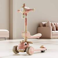 Nouveau design de trottinette à pousser, best-seller, pliable, en PU, 3 roues, jouet moderne pour enfants, trottinette légère pour enfants avec siège
