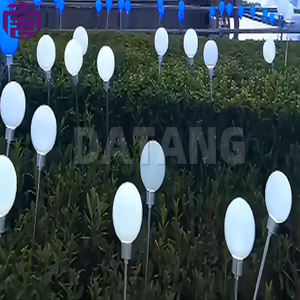 Lámpara Solar LED para Jardín, Impermeable IP67, 6cm de Diámetro, Cuerpo de Acrílico y PVC, Bola Luminosa para Césped, Diseño Elegante, Ahorro de Energía - Product Image 6