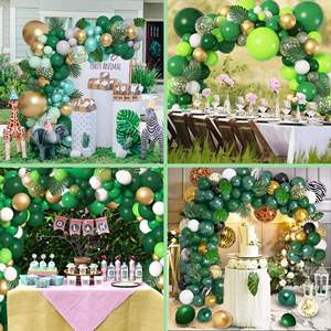 Décorations de ballons d'anniversaire écologiques de haute qualité, ensemble d'arches de ballons dorés et <span class=keywords><strong>vert</strong></span> foncé pour décorer les événements - Product Image 5