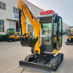 Hot Sale R316 <b>Small</b> Digger Mini <b>Wheel</b> Excavator with Engine Motor Pump Gearbox PLC 1ton Free Shipping - Product Image 1