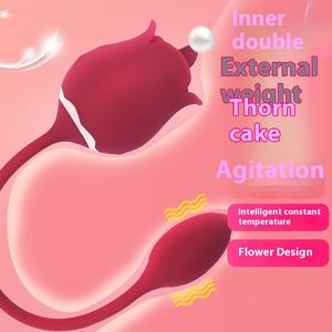 Rose parfumée femme Double pour oeuf vibrateur jouet intime pour jeunes femmes lécher la langue auto-plaisir masturbateur - Product Image 6
