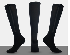 15-20mmHg <b>Knee</b> <b>High</b> Compression Stockings, Zipper Compression <b>Socks</b> for <b>Women</b> and Men - Product Image 4